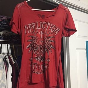 Affliction bling tee